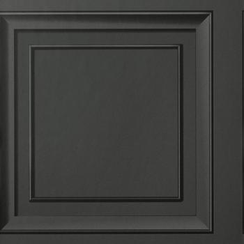 Square Panel Black Wallpaper