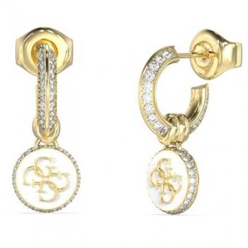 Pendientes Knot You Oro con Logo y Zircón