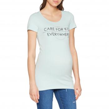 MAMALICIOUS Mlunicef S/s Organic Top a, Camiseta Premamá para Mujer, Azul