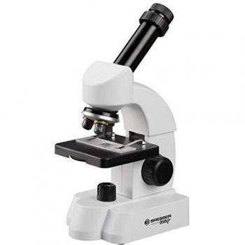 Bresser Microscopio Junior con Aumento de 40 x 640 aumentos, Ocular de Zoom y Amplio Paquete de iniciación Inicio en la microscopia.
