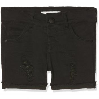 NAME IT Nkfsalli Dnmthyra 7001 Shorts, Pantalones Cortos para Niñas, Negro