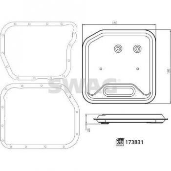 Filtro Hidráulico para Caja Automática SWAG 33 10 1956