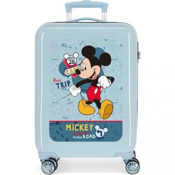 Disney Mickey Road Trip Maleta de Cabina Rígida Azul Claro 38x55x20cm 34L
