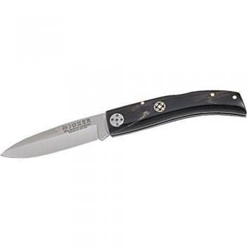 Cuchilleria Joker NF115 - Navaja, cachas de búfalo y mosaico, hoja de 8 cm