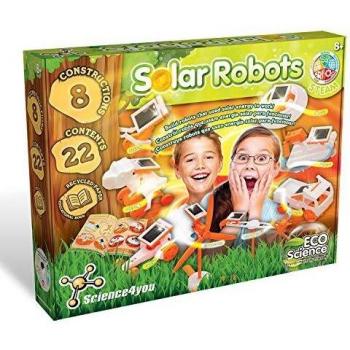 Science4you - Solar Robot, 8 Robots para Montar, Laboratorio de Mecanica com Robots para Niños, Juguetes Solares, Construcciones para Niños Incluye Coche Juguete, Kit Robotica para Niños 8 Años