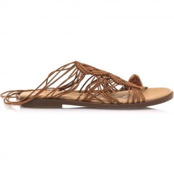 Sandalias planas de mujer Mustang con microtiras tubulares