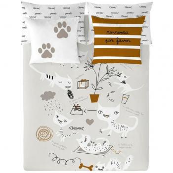 Funda Nórdica Panzup Cats 3 piezas reversible para cama de 180/190 (260 x 220 cm)