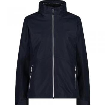 CMP Women's Detachable Hooded Jacket with Inner Layer - Blue/Black - Size 38