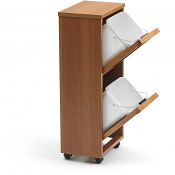 872 MADERA 2 Mueble Para Recogida Selectiva De Residuos en madera