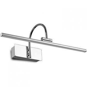 Aplique de Pared LED Cromo Pulido 1 Bombilla 19,5cm