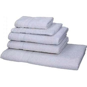 5 piezas Set toallas Palermo color blanco 100% algodonde Betz 1 toalla de baño/ducha 70x140cm,2 toallas de mano 50x100cm,1 toalla invitados 30x50cm, 1 manopla de baño 16x21cm
