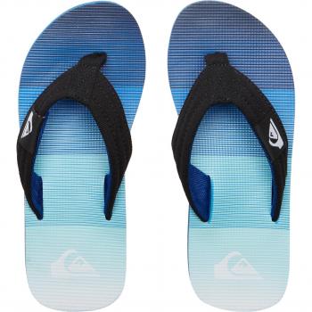 Quiksilver - Sandalias de niños Molokai Layback Quiksilver, color azul y blanco, talla 37