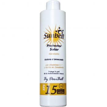 Protector Solar Sunbell SPF 15 Hidratante y Acelerador de Bronceado
