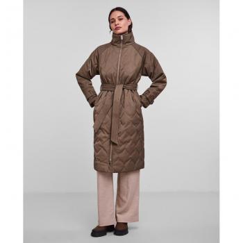 Abrigo de mujer midi con cinturón Yas