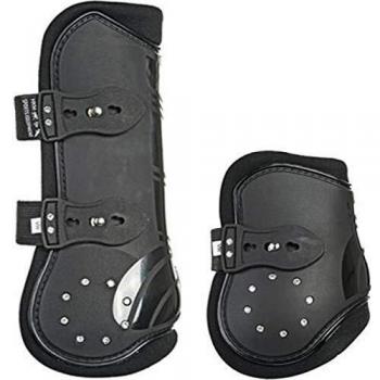 HKM Polainas y Caballo, 4P Set - Diamonds- Negro Talla:Pony