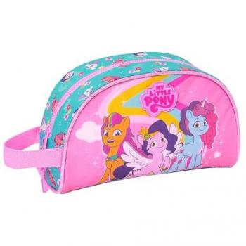 Neceser Adaptable a Carro My Little Pony Magic 26x16x9 cm, Grande, Infantil, Rosa/Turquesa, Cómodo y Versátil