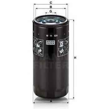 Filtro de aceite MANN-FILTER W 11 024