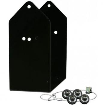 Galaxy Audio Permanent Mount Wall Bracket for LA4 Line Array, Black