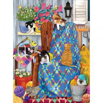SunsOut Porch Kittens 1000-Piece Puzzle