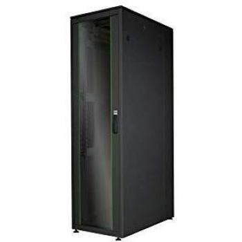 Rack de Red Digitus Unique Series - 600x1000 mm, 42U, Puerta de Vidrio, Color Negro