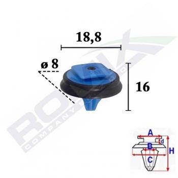 Pinza para tapicería ROMIX C70561 - Herramienta de sujeción, fabricada en acero inoxidable, mango ergonómico antideslizante, ideal para trabajos de tapicería y manualidades, incluye clip de list