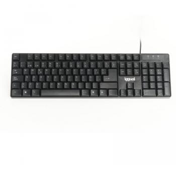 Iggual CK-FRAMELESS-105T Teclado Estándar USB QWERTY Negro