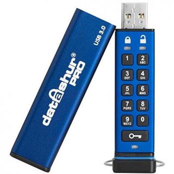 iStorage datAshur PRO 32 GB | Encrypted USB Memory Stick | FIPS 140-2 Level 3 Certified | Password protected | Dust/Water Resistant | IS-FL-DA3-256-32