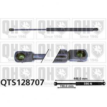 Amortiguador de maletero hidráulico QUINTON HAZELL QTS128707 para Peugeot
