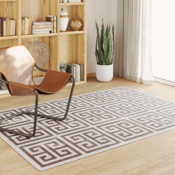 Alfombra de pelo corto antideslizante multicolor 160x230 cm para interior/exterior