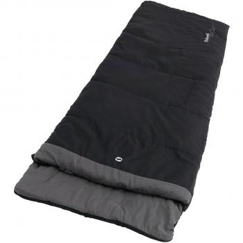 Saco de dormir Outwell Celebration Lux 4ºC negro, ultraligero, con relleno de fibra sintética, capacidad para temperaturas hasta 4ºC, diseño ergonómico y sistema de cierre bidireccional