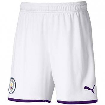 Puma Kid's MCFC Shorts Replica Jr White-Tillandsia Purple, 152