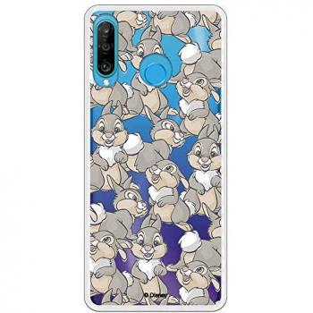 Funda Oficial de Disney para Huawei P30 Lite - Bambi con Patrones de Tambor y Silicona Flexible