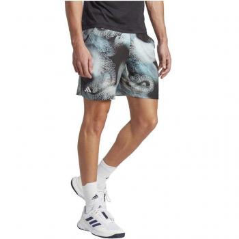 adidas Printed Ergo Tennis Shorts Men's - Black, Multicolor