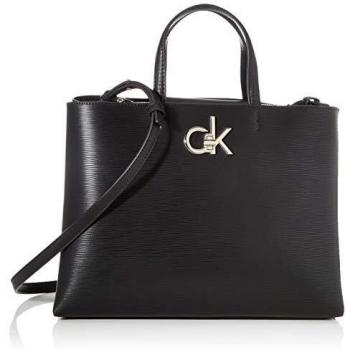 Calvin Klein - Re-lock Tote Md Ep, Bolsos totes Mujer, Negro