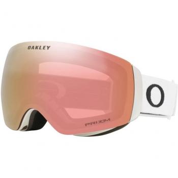 Máscara de Esquí Oakley Flight Deck M Matte White con lente Prizm Snow Rose Gold Iridium