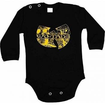 BODY DE WU-TANG LOGO DE MANGA LARGA Colour NEGRO Y BODY ...  negro negro Talla:56 0-3 Months