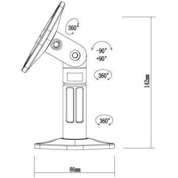 NewStar Universal Wall & Ceiling Speaker Mount SPEAKER-W100 White (Set of 2)