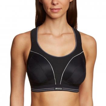 Shock Absorber Ultimate Run Bra, Sujetador Deportivo para Mujer, Negro