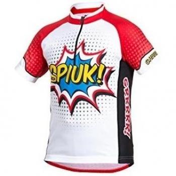 Spiuk Anatomic Maillot, Niños, Blanco / Rojo, 1