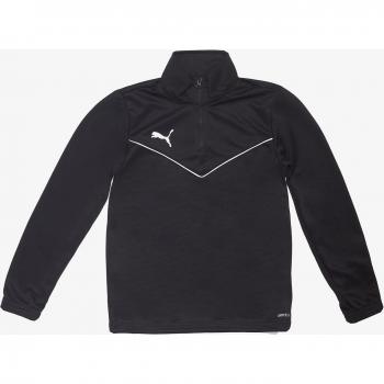 Puma Chaqueta Teamrise 1/4 Zip Top Jr Sudadera Unisex niños Black White 152