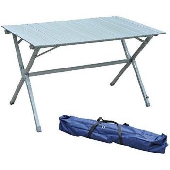 Mesa Plegable Camping 115x70x70cm Mesa Aluminio + Bolsa Transporte