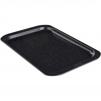 Prestige – Piedra Cuarzo 41,5 x 29,5 cm Bandeja Rectangular para Horno, Color Negro