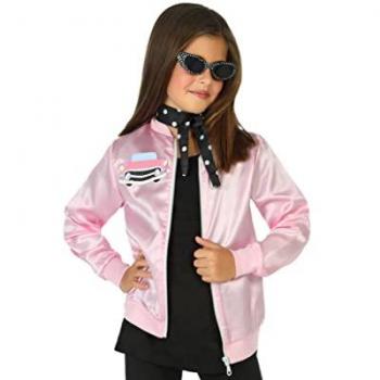 Disfraz infantil años 60 para niña - Rosa - 7 a 9 años - Poliéster