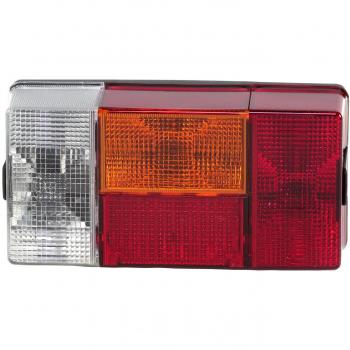 Piloto trasero HELLA 2VP 006 040-121 derecho sin ampoulas, iluminación multicolor, montaje en superficie, compatible con vehículos MULTICAR