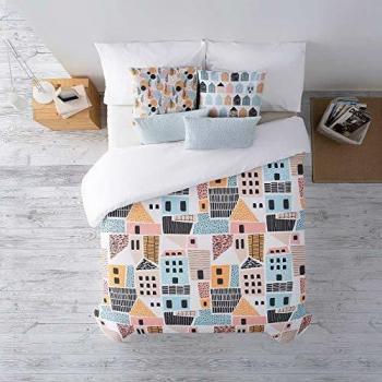 RIPSHOP - Funda nórdica de algodón percal de 175 Hilos - Cama de 150/160 x 190/200 cm | Estambul - Casas