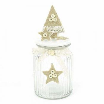 Adorno de árbol de Navidad de cristal 11 x 11 x 24 cm