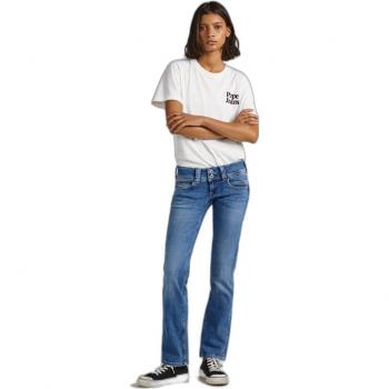 Pepe Jeans - Vaquero recto de mujer tiro bajo en color azul claro
