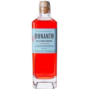 VERMUT. Aperitivo BONANTO - Premium con Base de Vino Blanco y Selección de 30 Botánicos Mediterráneos | Un Aperitivo de Auto, Bebida fabricada a base de cereza. Botella de 750 ml