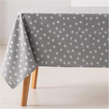 Mantel antimanchas jacquard point gris claro