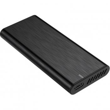 Aisens ASM2-008B Caja Externa para SSD M.2 NVMe a USB 3.1 Gen2, Sin Tornillos, Color Negro
